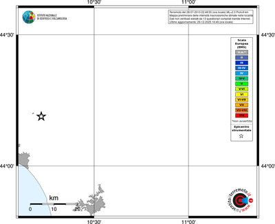 Mappa EMS - territori località