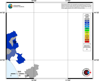 Mappa EMS - territori comuni