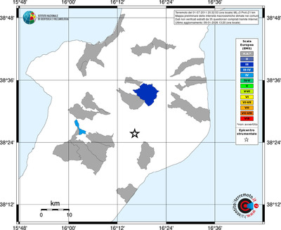 Mappa EMS - territori comuni