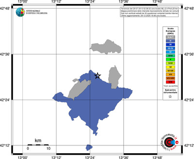 Mappa EMS - territori comuni