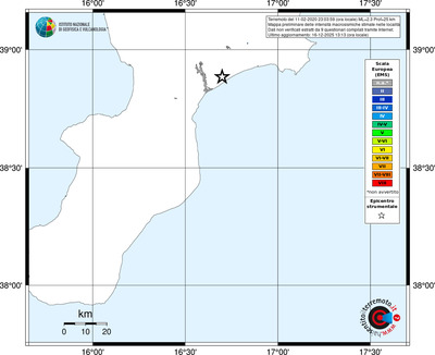 Mappa EMS - territori località