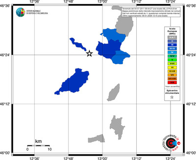 Mappa EMS - territori comuni