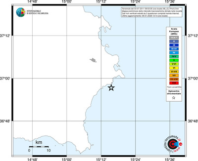 Mappa EMS - territori località