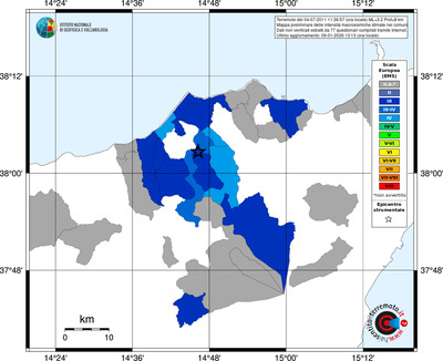 Mappa EMS - territori comuni