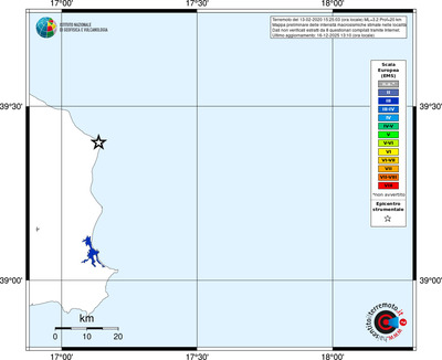 Mappa EMS - territori località