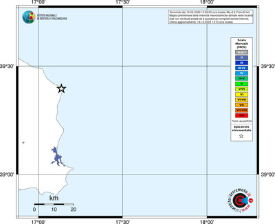 Mappa MCS - territori località