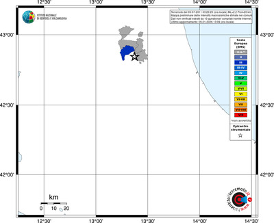 Mappa EMS - territori comuni