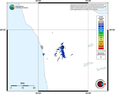 Mappa EMS - territori località
