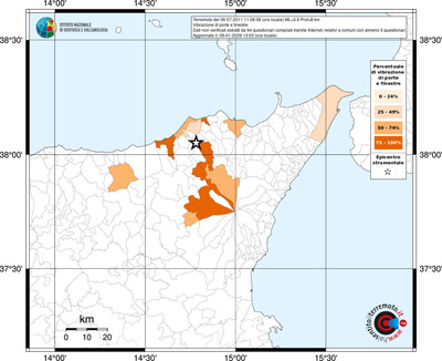Mappa territorio comunale con almeno 3 questionari