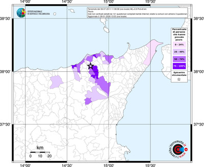 Mappa territorio comunale con almeno 3 questionari