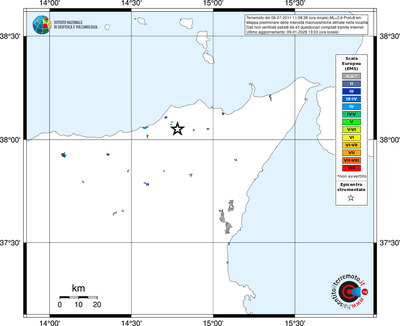 Mappa EMS - territori località