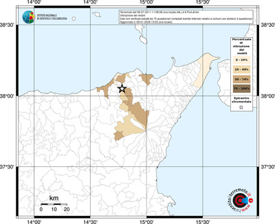 Mappa territorio comunale con almeno 3 questionari