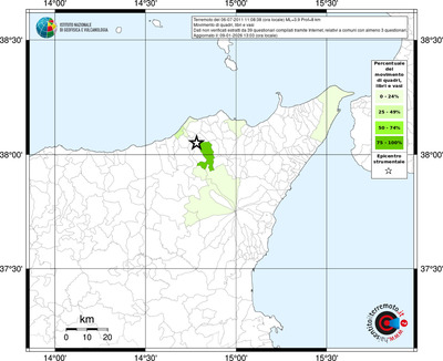 Mappa territorio comunale con almeno 3 questionari