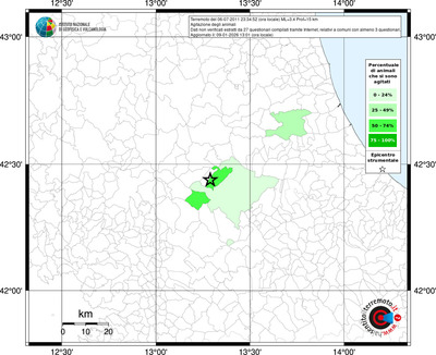 Mappa territorio comunale con almeno 3 questionari