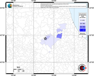Mappa territorio comunale con almeno 3 questionari