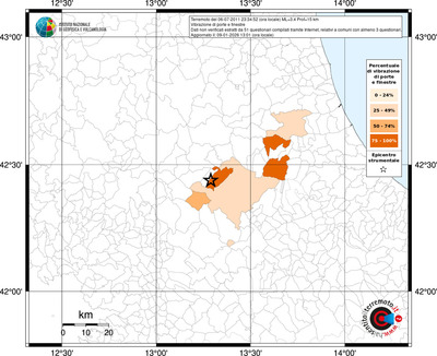 Mappa territorio comunale con almeno 3 questionari