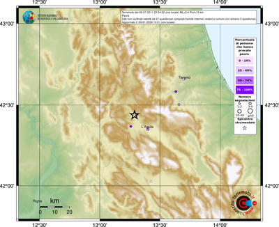 Mappa comuni con almeno 3 questionari