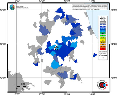 Mappa MCS - territori comuni