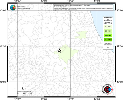 Mappa territorio comunale con almeno 3 questionari