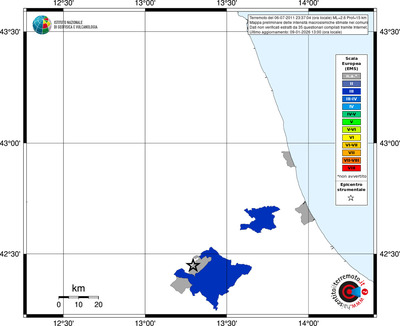 Mappa EMS - territori comuni