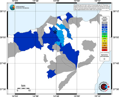 Mappa EMS - territori comuni