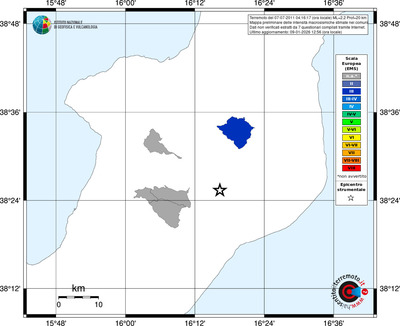 Mappa EMS - territori comuni