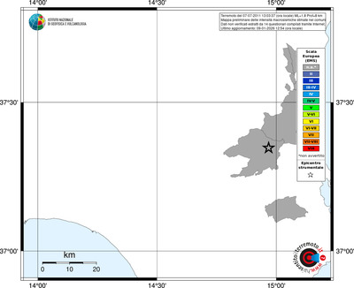 Mappa EMS - territori comuni