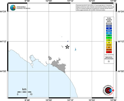 Mappa EMS - territori località