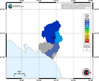 Mappa EMS - territori comuni