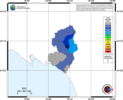 Mappa MCS - territori comuni