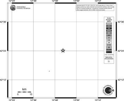 Mappa EMS - territori località