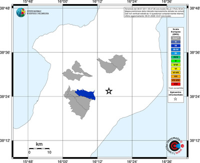 Mappa EMS - territori comuni