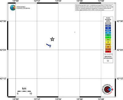 Mappa EMS - territori località