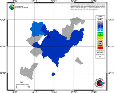 Mappa EMS - territori comuni