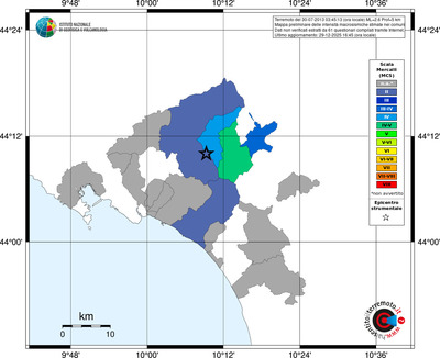 Mappa MCS - territori comuni