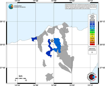 Mappa EMS - territori comuni