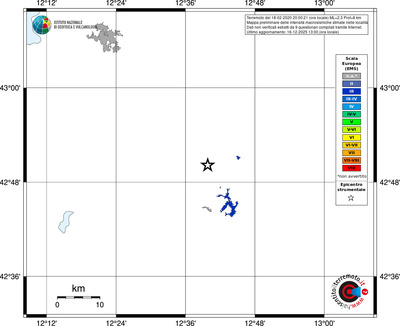 Mappa EMS - territori località