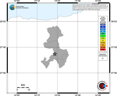 Mappa EMS - territori comuni