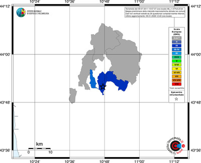 Mappa EMS - territori comuni