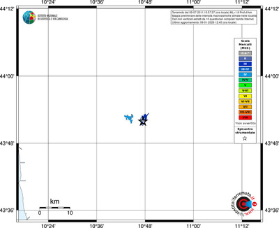 Mappa MCS - territori località