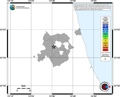 Mappa EMS - territori comuni