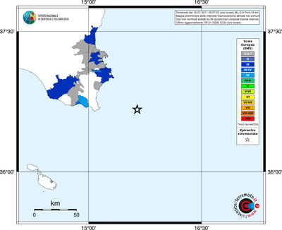Mappa EMS - territori comuni