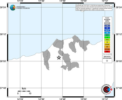 Mappa EMS - territori comuni