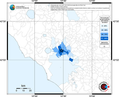 Mappa territorio comunale con almeno 3 questionari