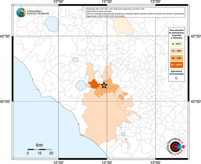 Mappa territorio comunale con almeno 3 questionari