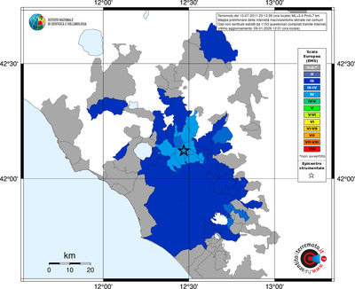 Mappa EMS - territori comuni