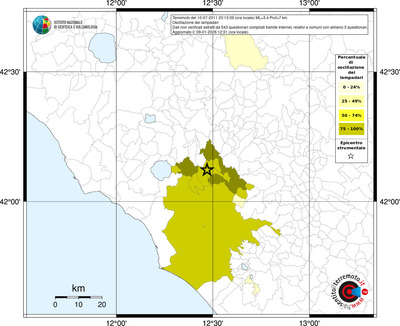 Mappa territorio comunale con almeno 3 questionari