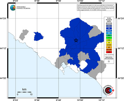 Mappa EMS - territori comuni