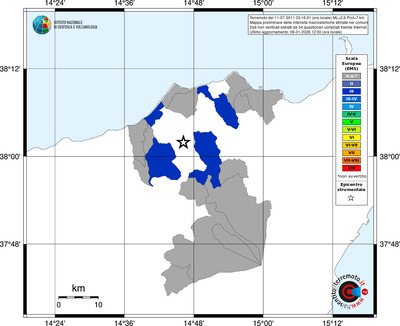 Mappa EMS - territori comuni
