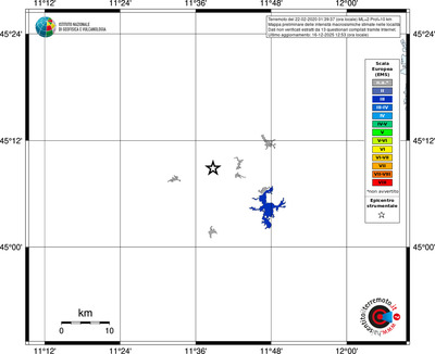 Mappa EMS - territori località